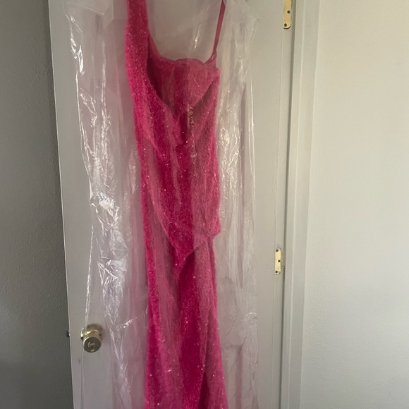 Pink sequin prom dress - Picture 2 of 2